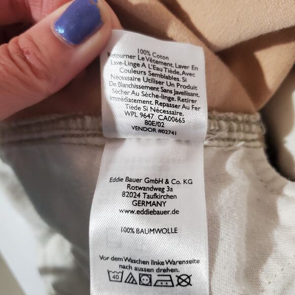 Eddie Bauer Legendwash 10" Cargo Shorts Mens Size 40 Khaki Tan 100% Cotton - Picture 10 of 11